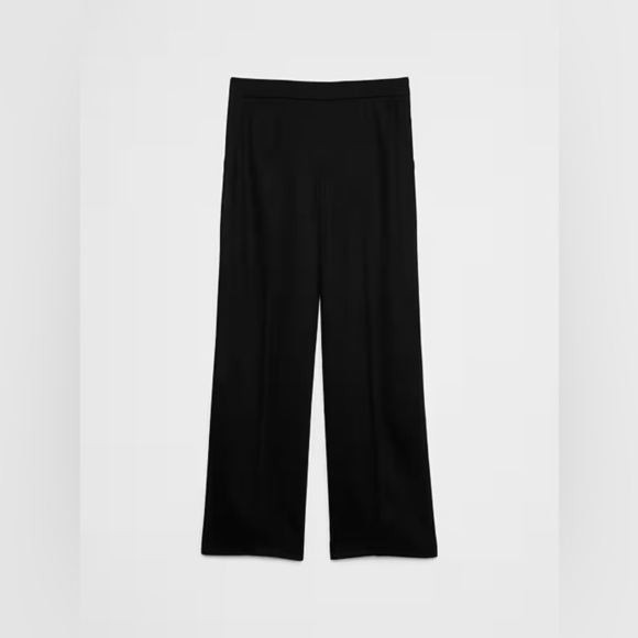 NWT! BANANA REPUBLIC  HAYDEN WIDE-LEG HIGH-RISE TENCEL™ PANT - Small Tall - Picture 4 of 7